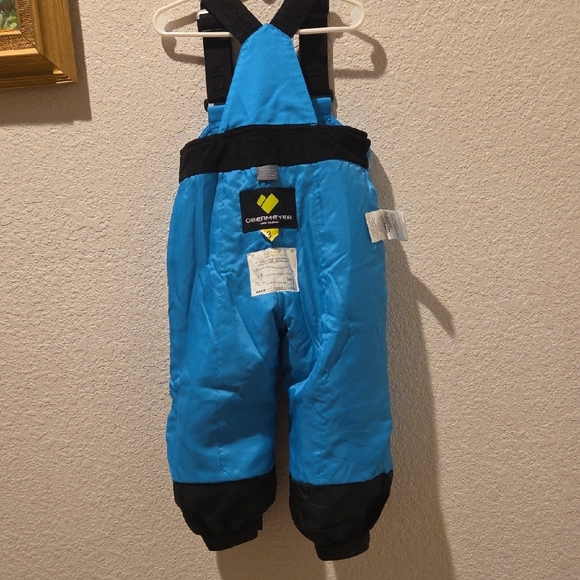 Obermeyer Kids Blue and Black  Outdoor Adventure Overall Size 3 - Picture 5 of 10